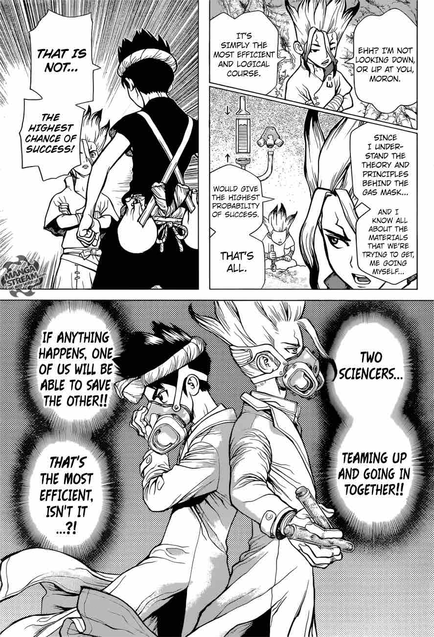 Dr. Stone Manga Chapter 31 page 11 - Friends Have Each Other's Backs
