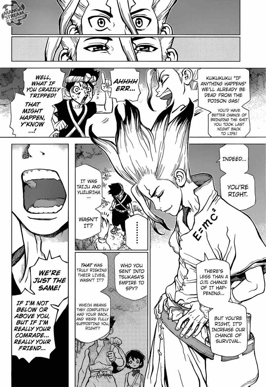 Dr. Stone Manga Chapter 31 page 12 - Friends Have Each Other's Backs