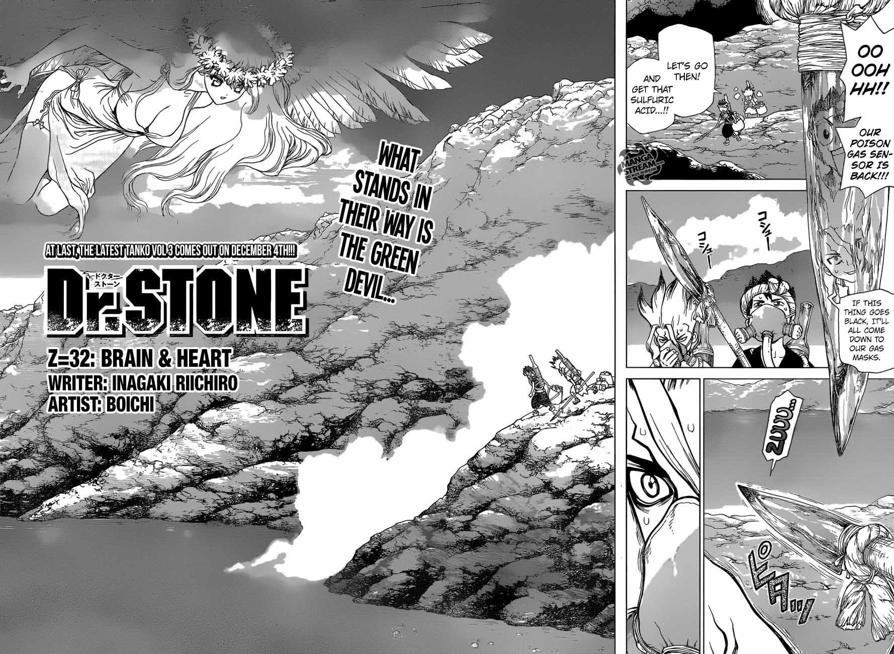 Dr. Stone Manga Chapter 32 page 2 - Brains & Heart
