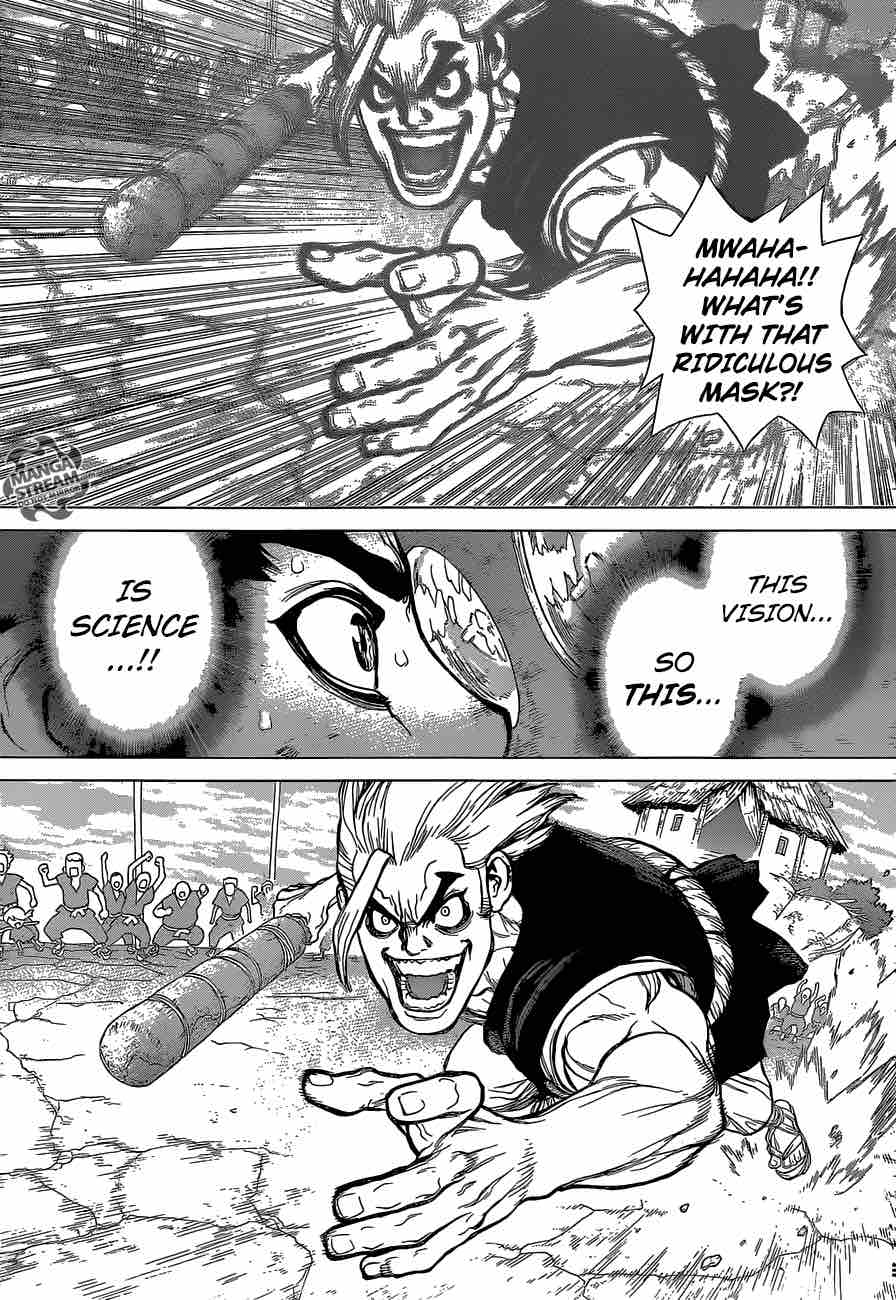 Dr. Stone Manga Chapter 35 page 14 - The Masked Warrior
