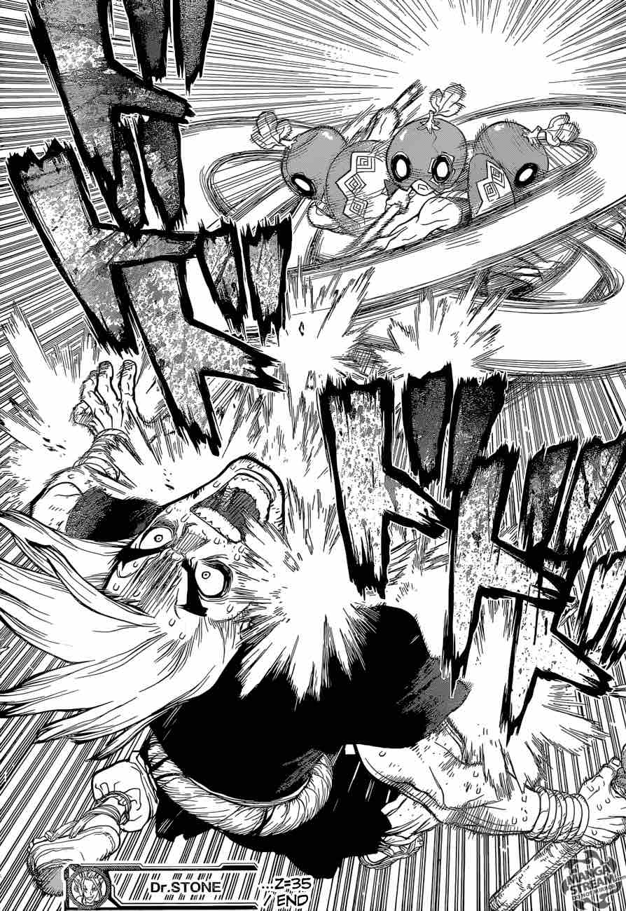 Dr. Stone Manga Chapter 35 page 17 - The Masked Warrior