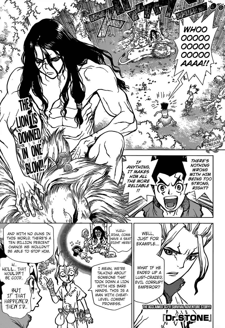 Dr. Stone Manga Chapter 4 page 1 - Pure White Seashells