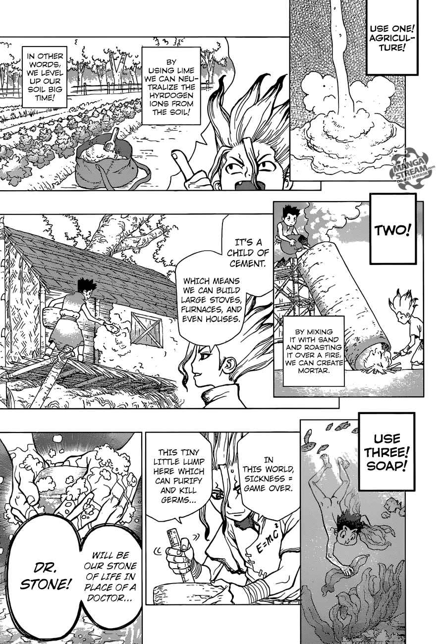 Dr. Stone Manga Chapter 4 page 10 - Pure White Seashells