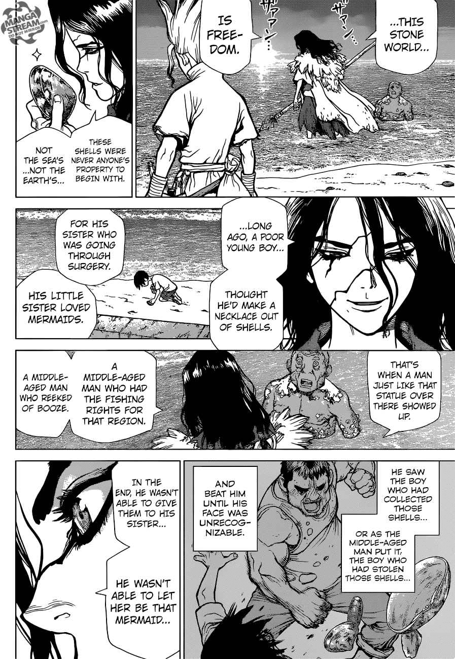 Dr. Stone Manga Chapter 4 page 13 - Pure White Seashells