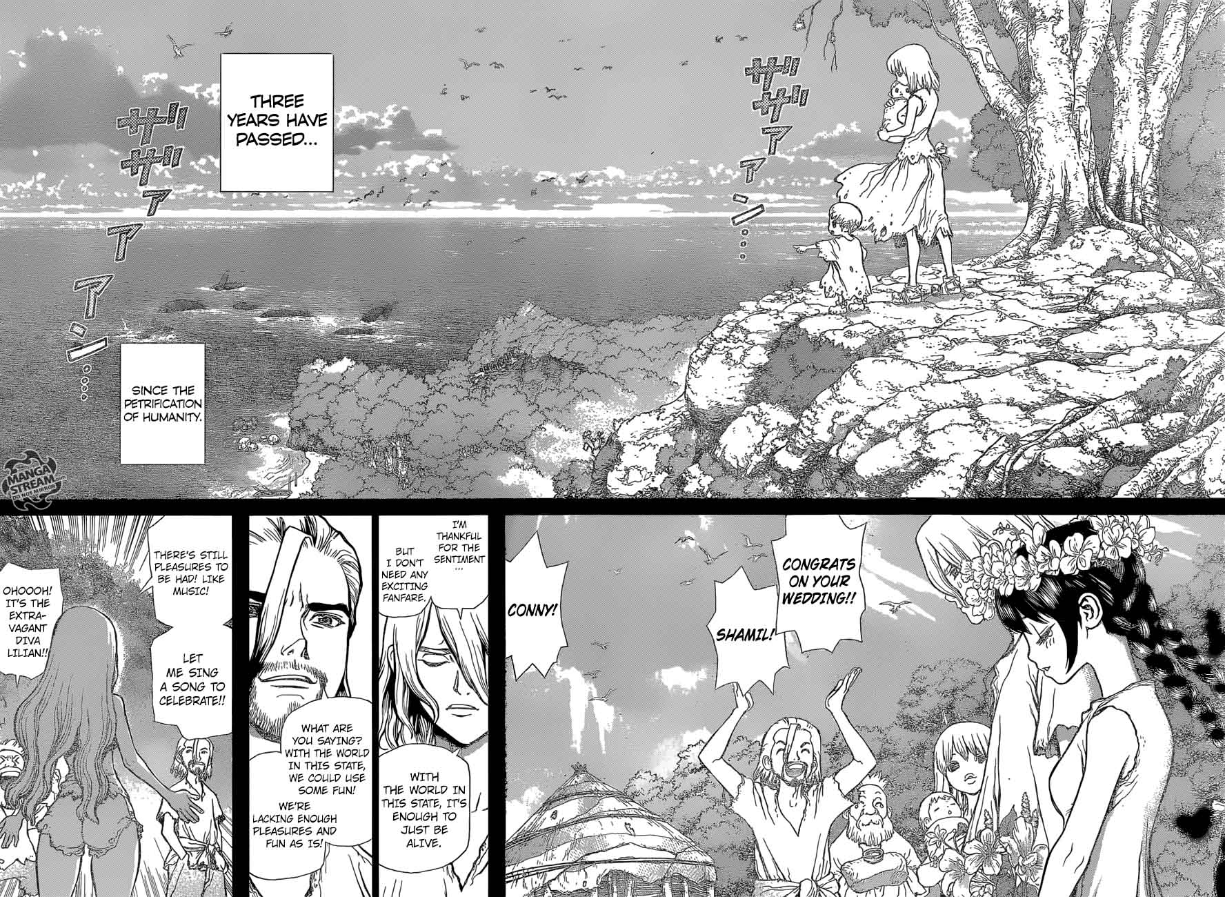 Dr. Stone Manga Chapter 44 page 14 - One Hundred Nights, One Thousand Skies