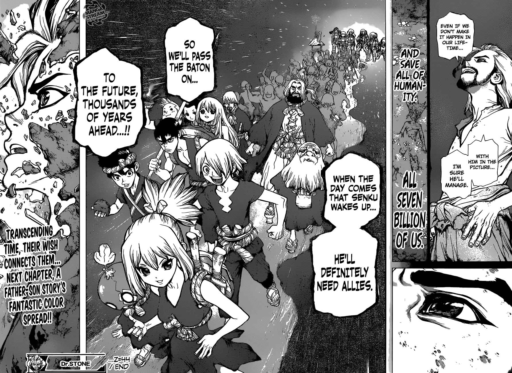 Dr. Stone Manga Chapter 44 page 17 - One Hundred Nights, One Thousand Skies
