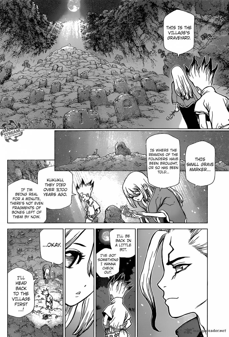 Dr. Stone Manga Chapter 45 page 13 - Epilogue of Part 1 (End of Part 1)
