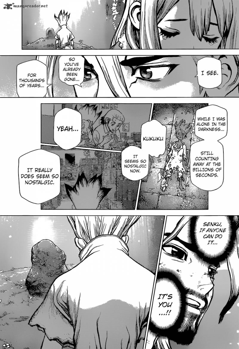 Dr. Stone Manga Chapter 45 page 14 - Epilogue of Part 1 (End of Part 1)