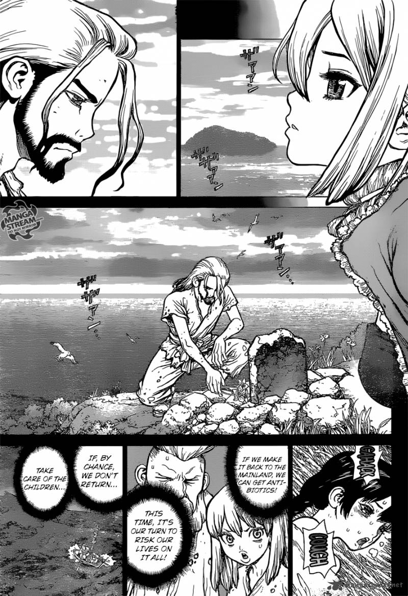 Dr. Stone Manga Chapter 45 page 5 - Epilogue of Part 1 (End of Part 1)