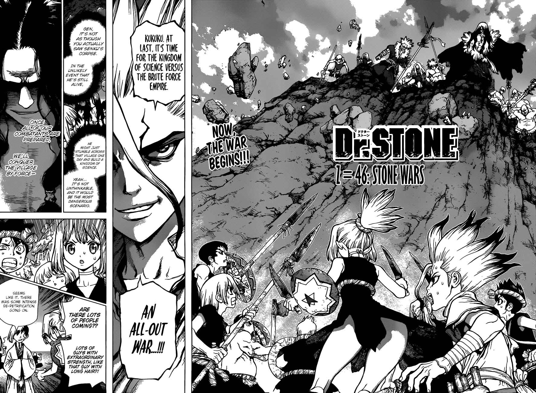 Dr. Stone Manga Chapter 46 page 2 - Stone Wars