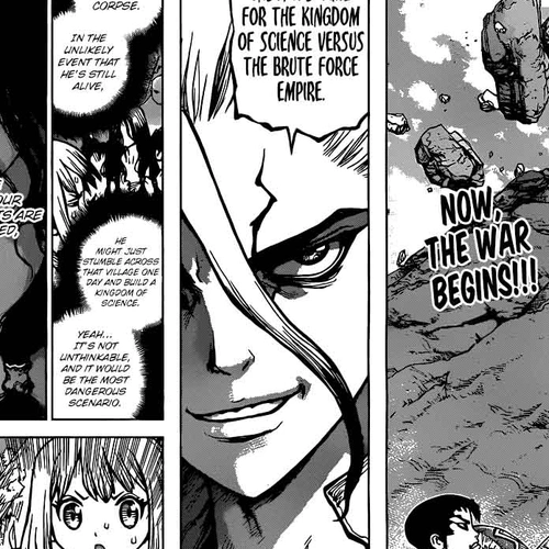 Dr. Stone Manga Chapter 46 (Stone Wars) cover