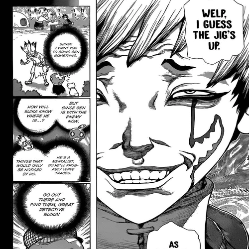 Dr. Stone Manga Chapter 48 (Blade of Science) cover