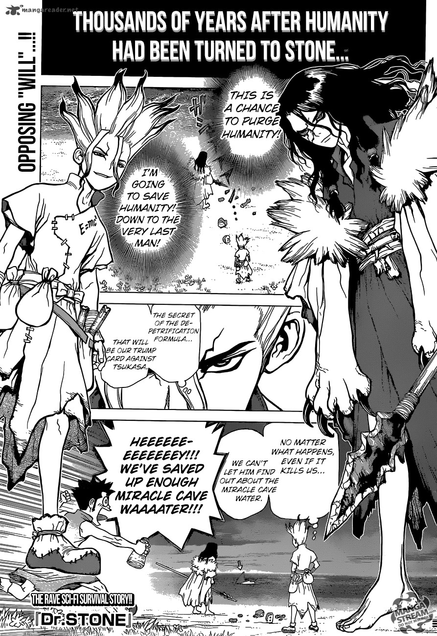 Dr. Stone Manga Chapter 5 page 1 - Yuzuriha