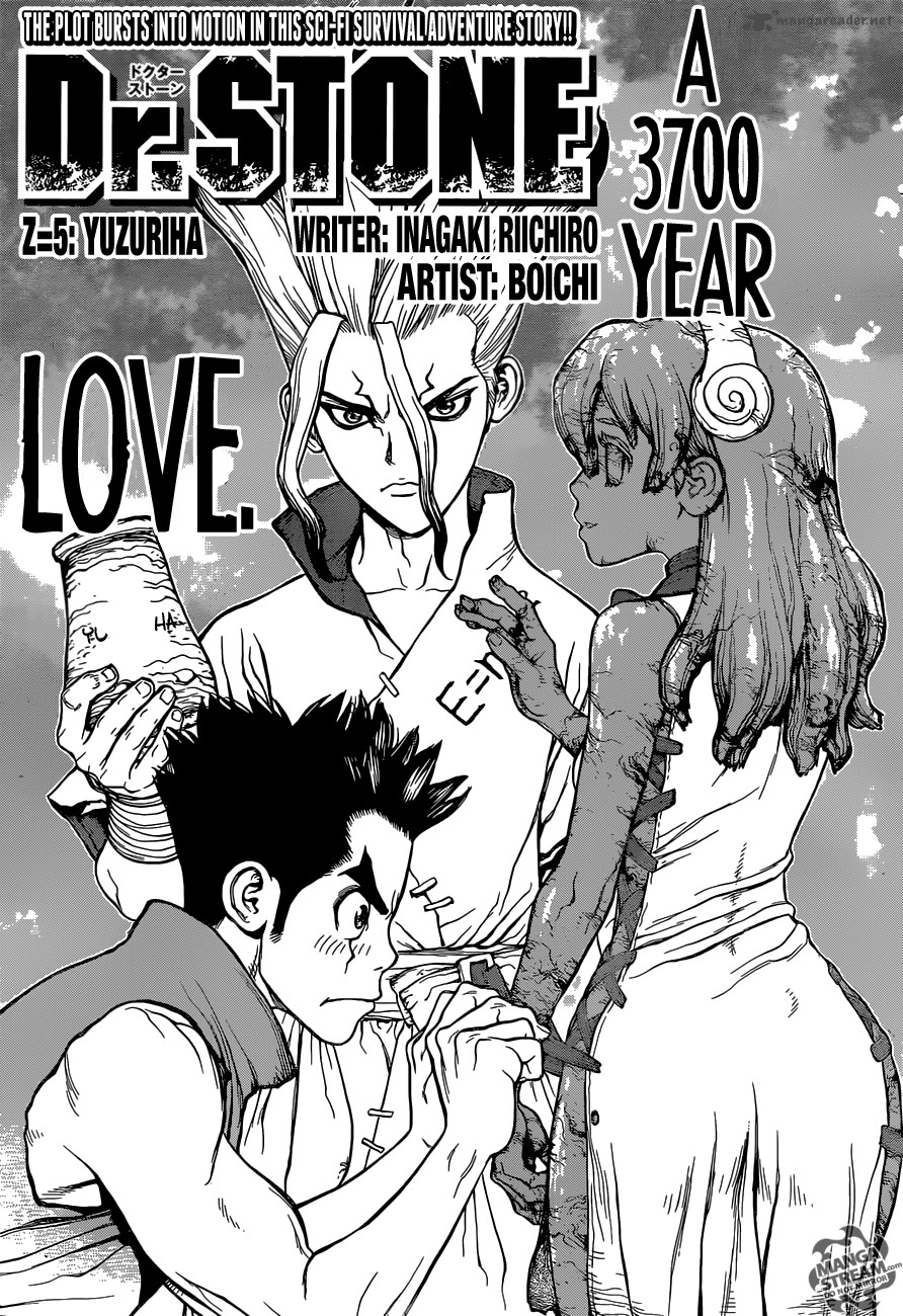 Dr. Stone Manga Chapter 5 page 3 - Yuzuriha