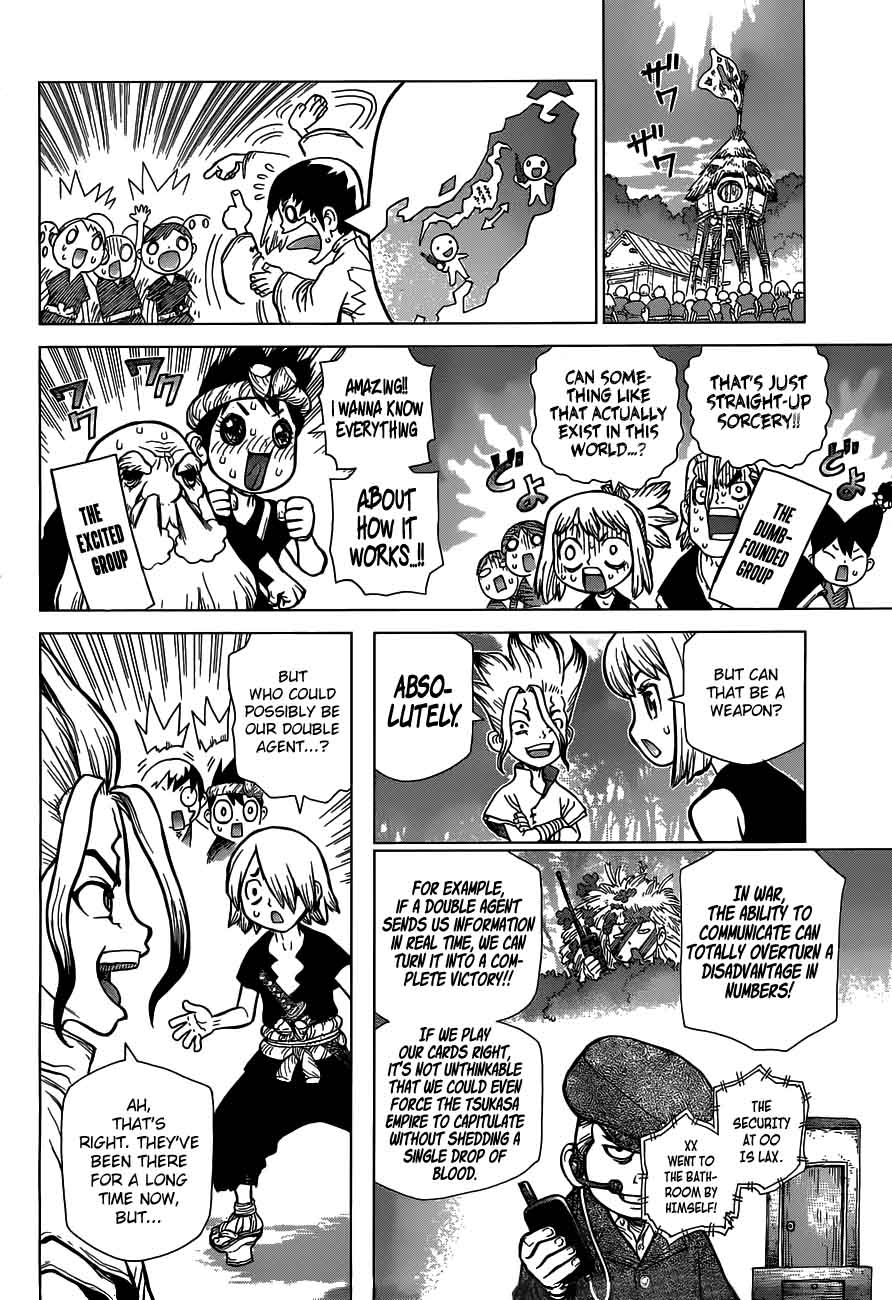 Dr. Stone Manga Chapter 50 page 12 - Humanity's Greatest Weapon