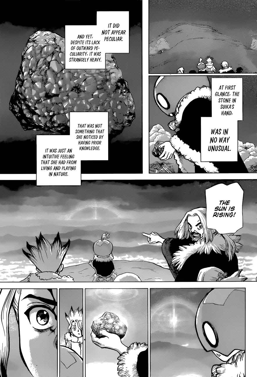 Dr. Stone Manga Chapter 54 page 15 - Flickering Blue Jewel