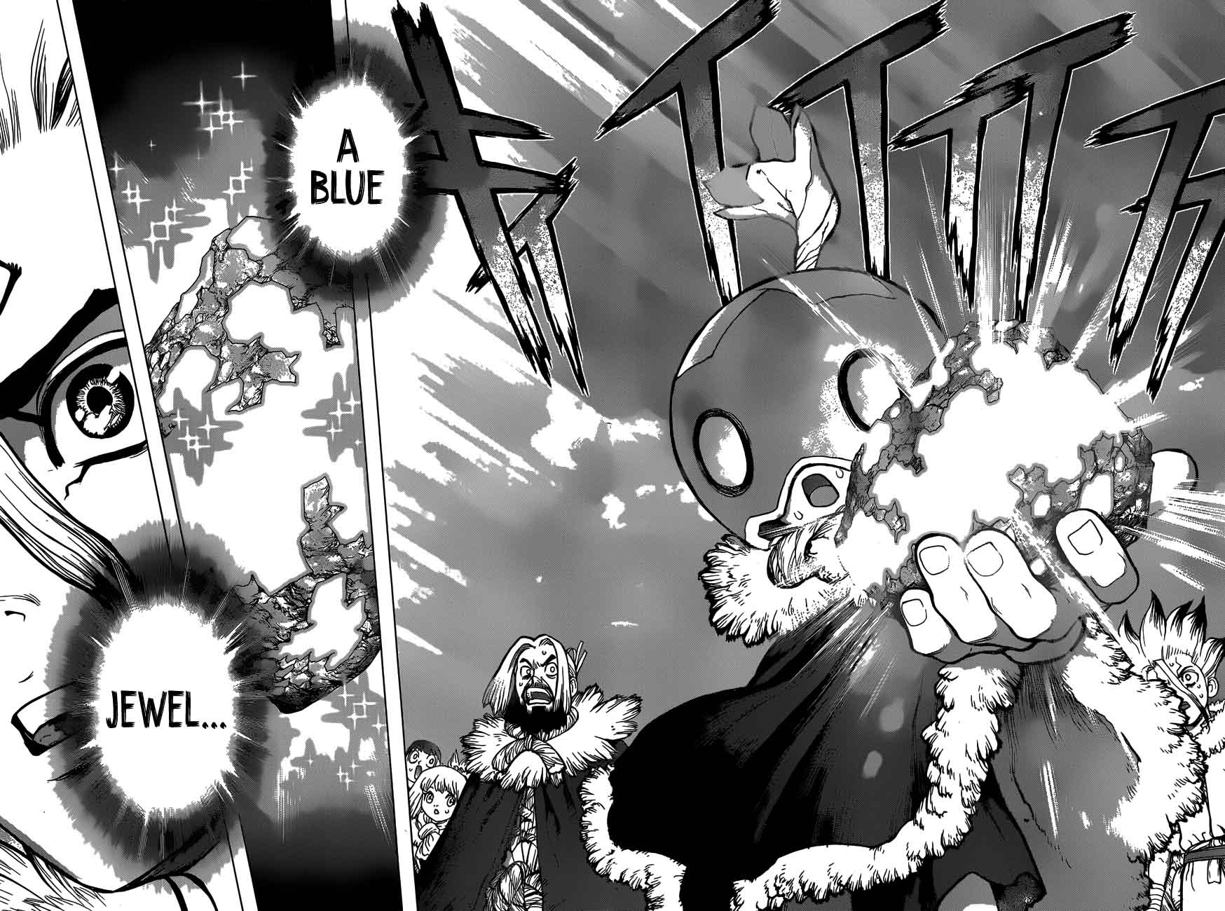 Dr. Stone Manga Chapter 54 page 16 - Flickering Blue Jewel