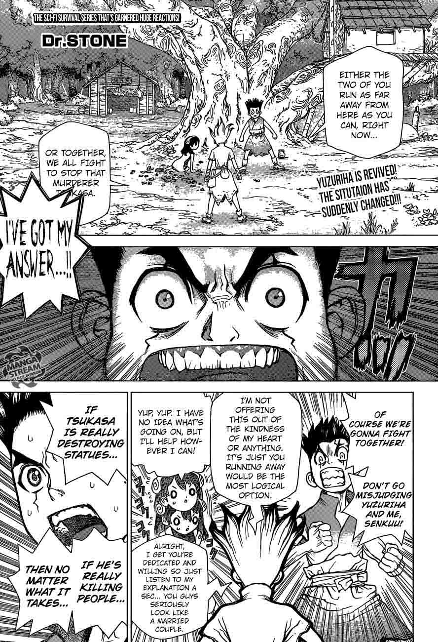 Dr. Stone Manga Chapter 6 page 1 - Taiju Vs. Tsukasa