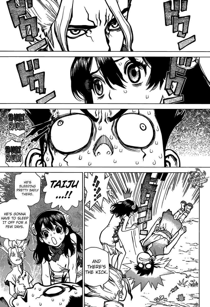 Dr. Stone Manga Chapter 6 page 13 - Taiju Vs. Tsukasa