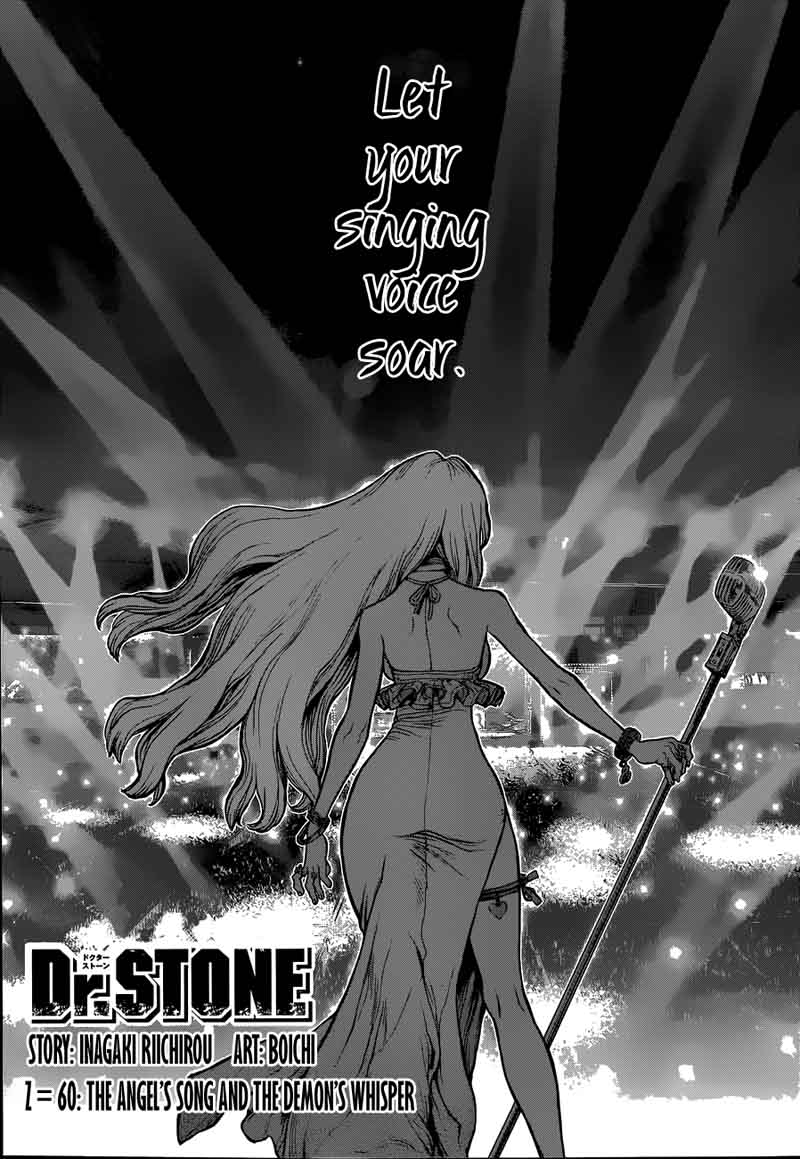 Dr. Stone Manga Chapter 60 page 1 - Angel's Song, Devil's Whisper
