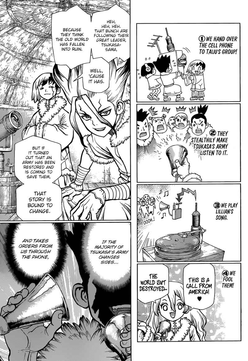 Dr. Stone Manga Chapter 61 page 8 - Stone Wars Begin