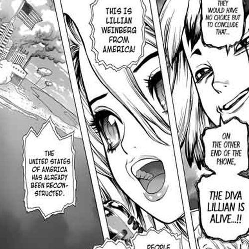 Dr. Stone Manga Chapter 61 (Stone Wars Begin) cover