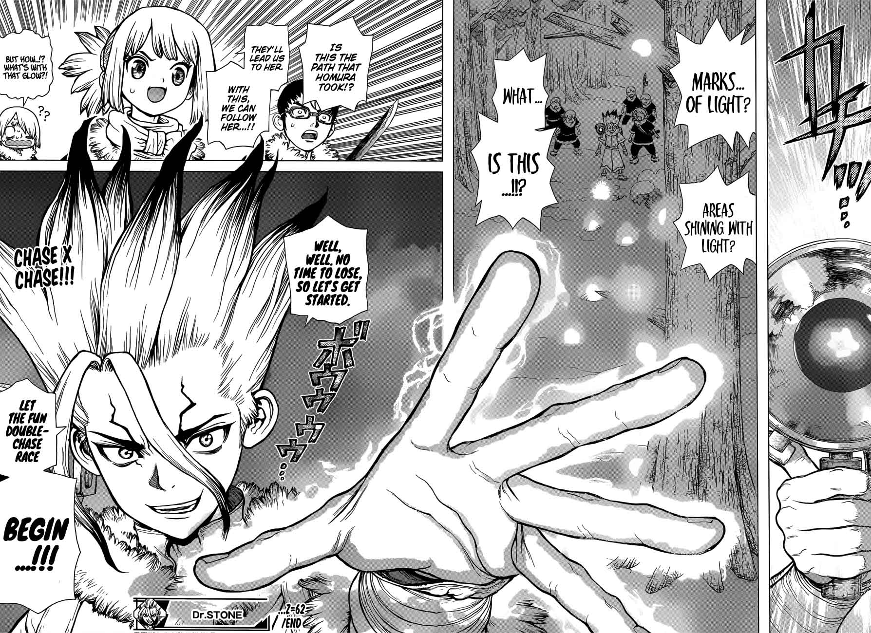 Dr. Stone Manga Chapter 62 page 18 - Double Chase