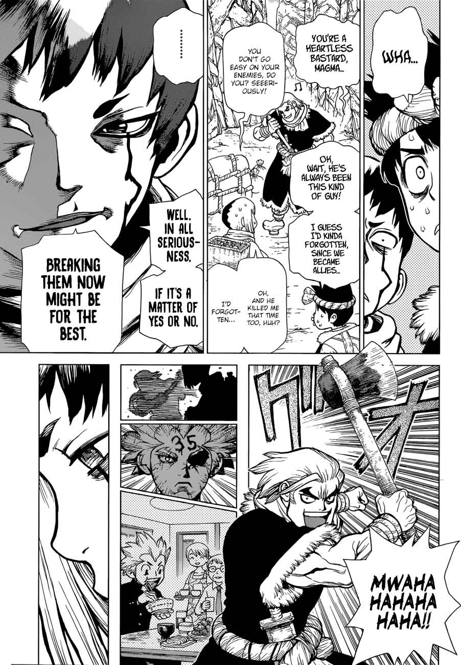 Dr. Stone Manga Chapter 64 page 4 - Hotline