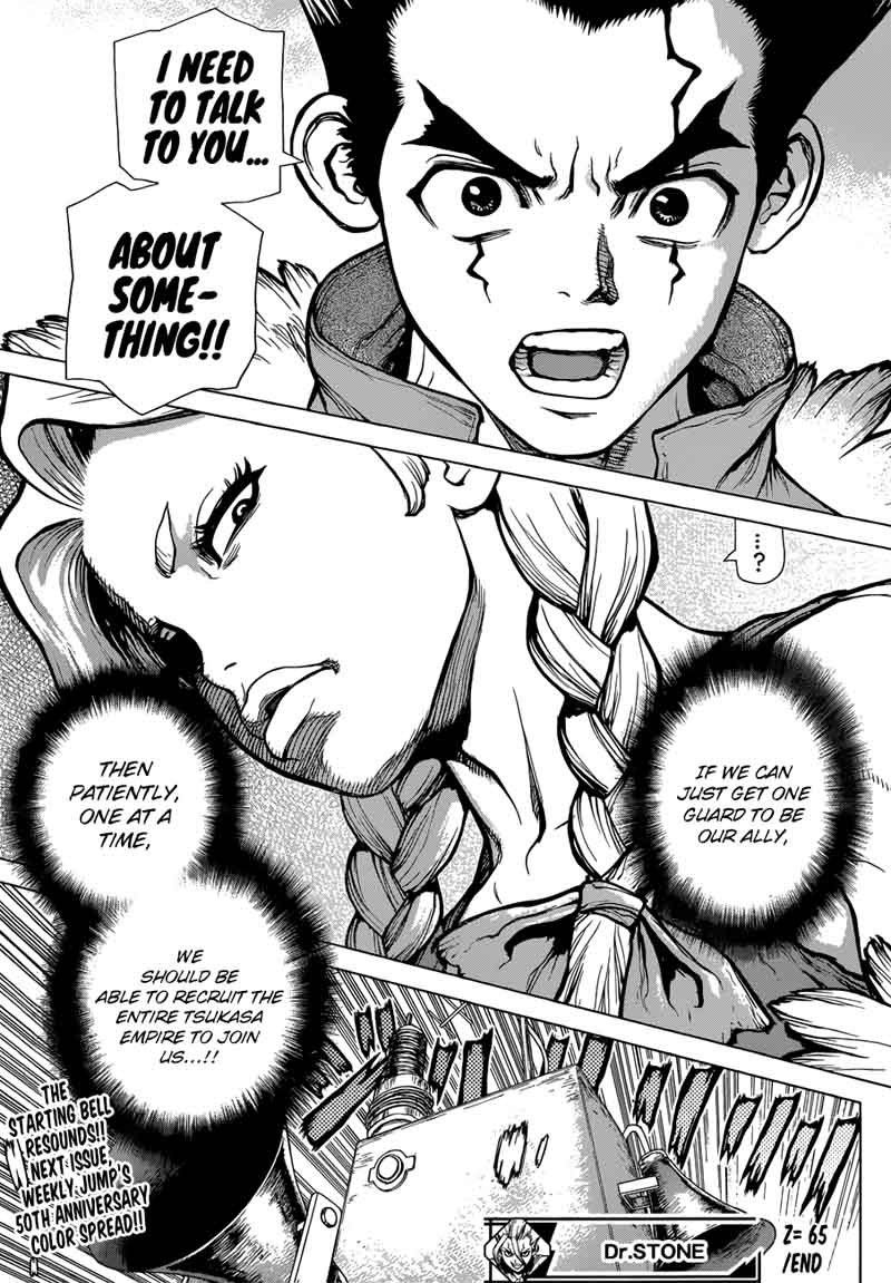 Dr. Stone Manga Chapter 65 page 19 - Call from the Dead