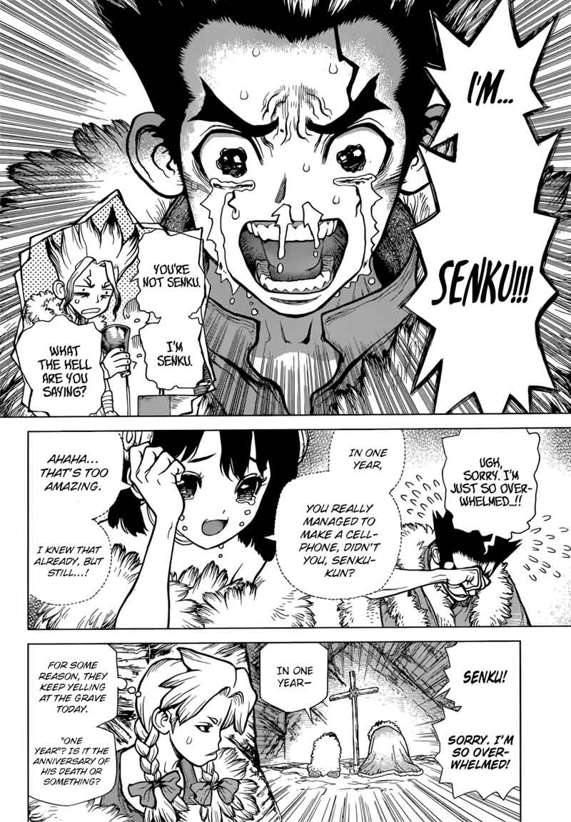Dr. Stone Manga Chapter 65 page 2 - Call from the Dead