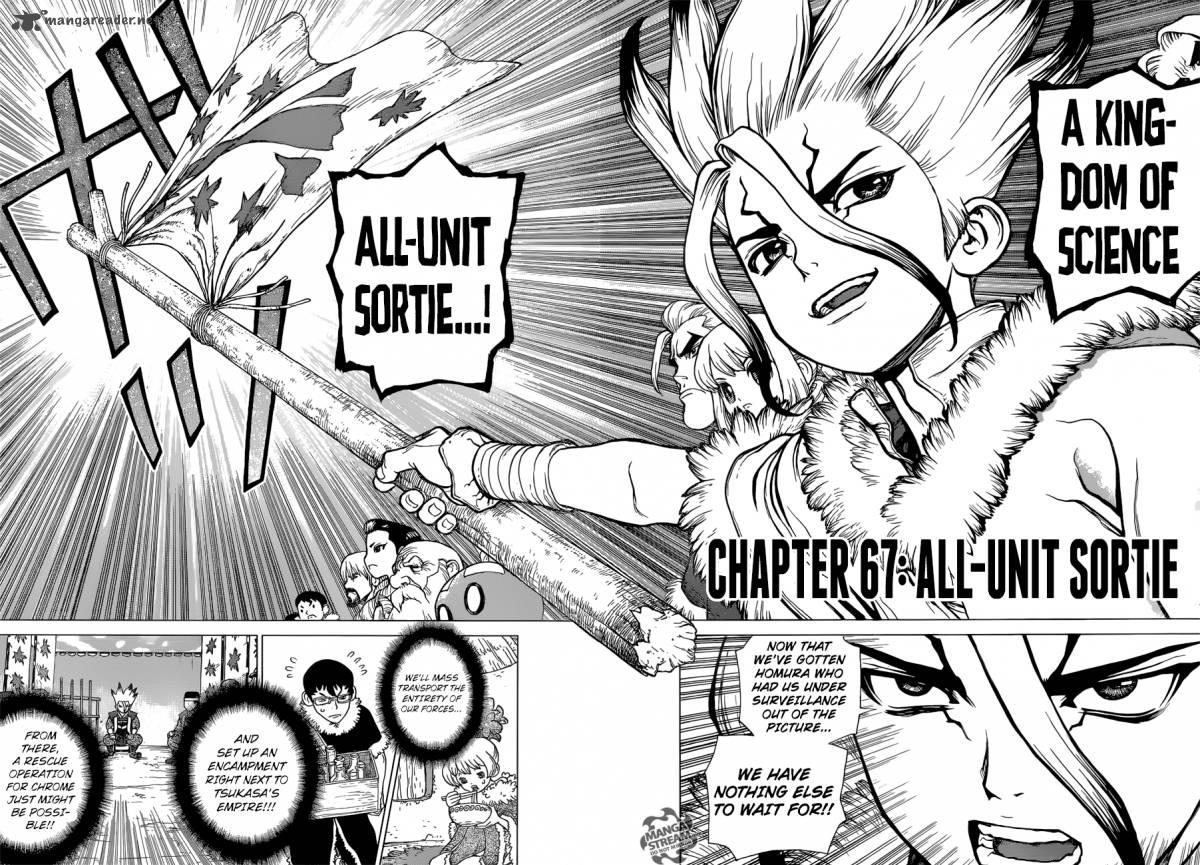Dr. Stone Manga Chapter 67 page 15 - Full Mobilization