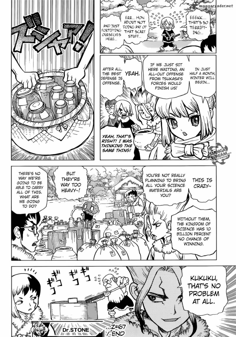 Dr. Stone Manga Chapter 67 page 16 - Full Mobilization