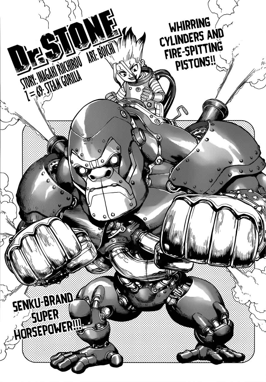 Dr. Stone Manga Chapter 69 page 3 - Steam Gorilla