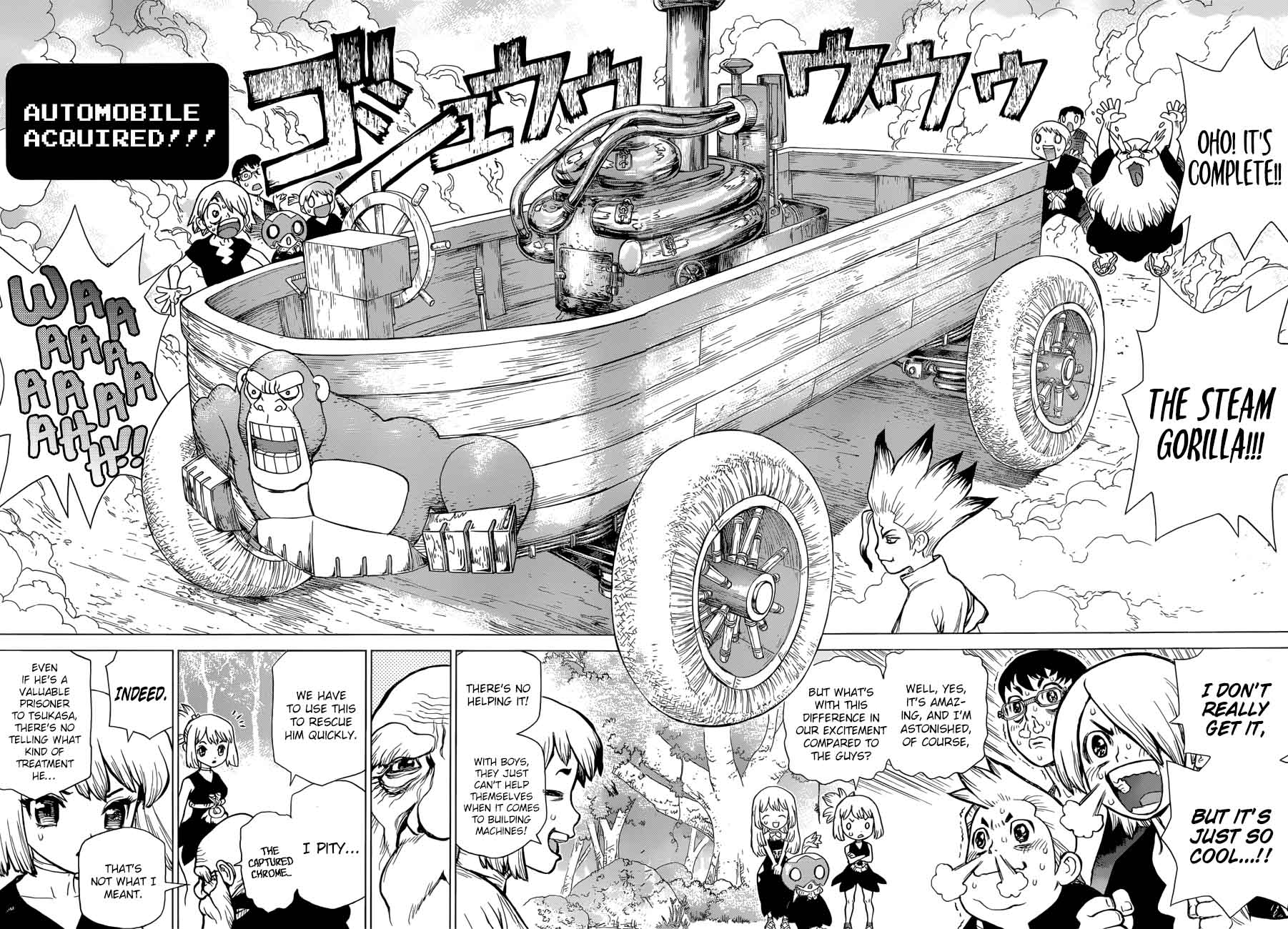 Dr. Stone Manga Chapter 69 page 6 - Steam Gorilla