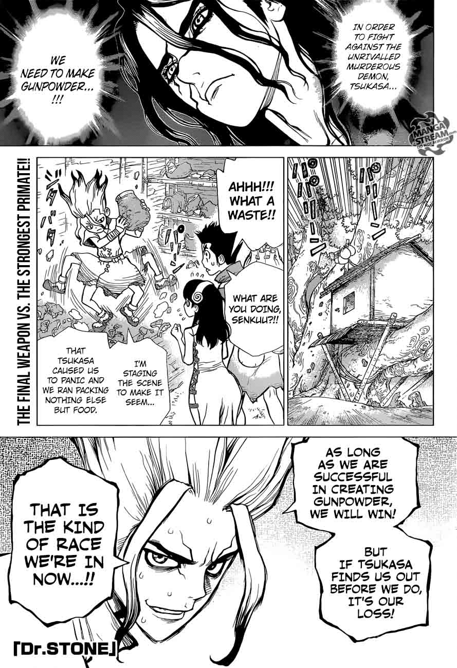 Dr. Stone Manga Chapter 7 page 1 - The Gunpowder Adventure