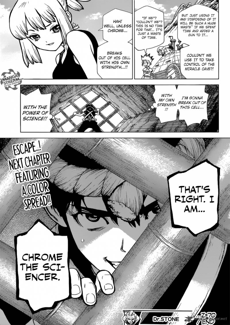 Dr. Stone Manga Chapter 70 page 18 - Paper Shield