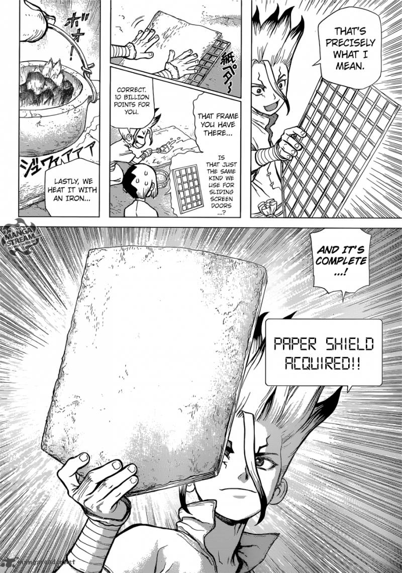 Dr. Stone Manga Chapter 70 page 6 - Paper Shield