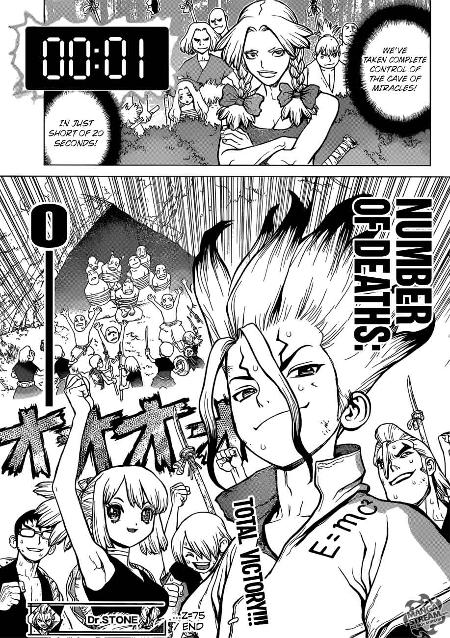 Dr. Stone Manga Chapter 75 page 16 - 20-Second Countdown