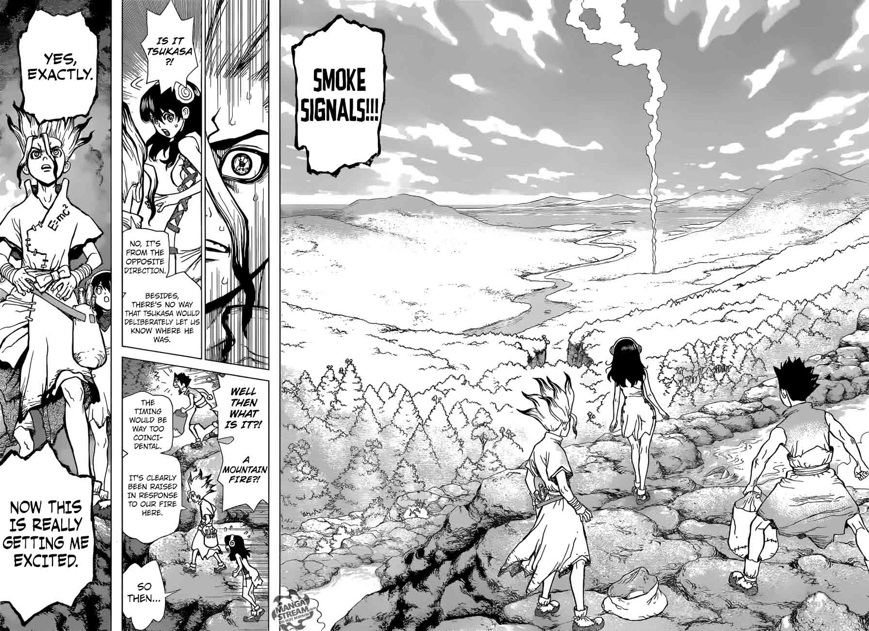 Dr. Stone Manga Chapter 8 page 15 - Raise the Smoke Signal
