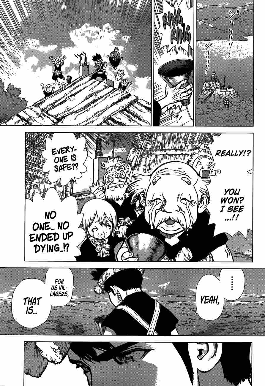 Dr. Stone Manga Chapter 82 page 14 - Epilogue of Stone Wars (End of Part 2)