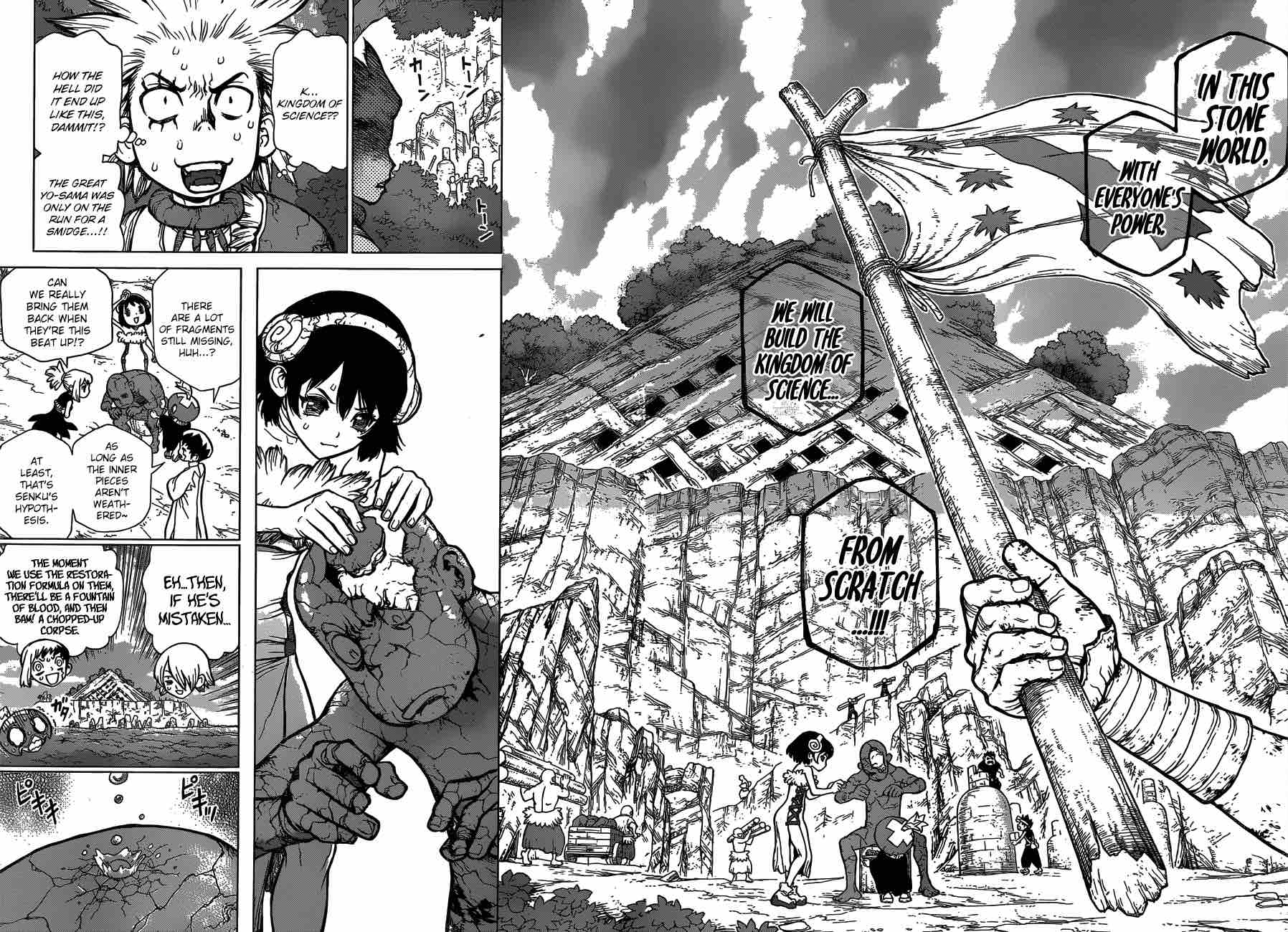 Dr. Stone Manga Chapter 82 page 8 - Epilogue of Stone Wars (End of Part 2)