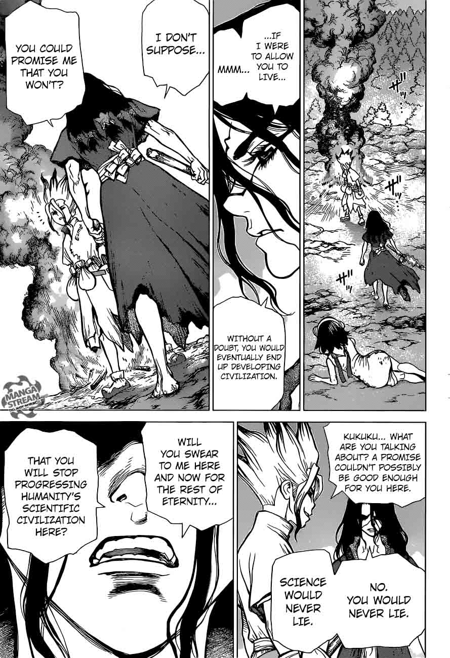 Dr. Stone Manga Chapter 9 page 17 - Senku Vs. Tsukasa