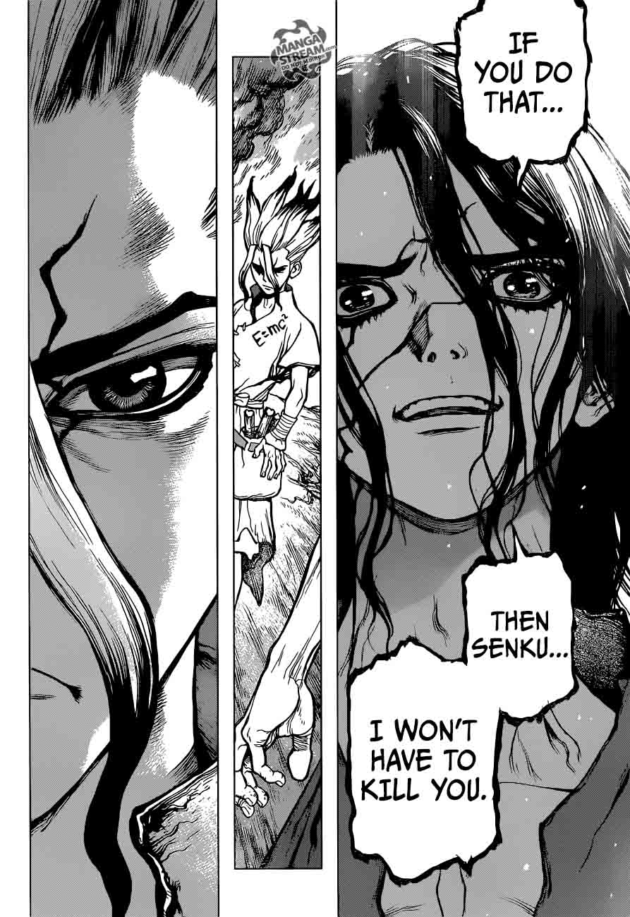 Dr. Stone Manga Chapter 9 page 18 - Senku Vs. Tsukasa