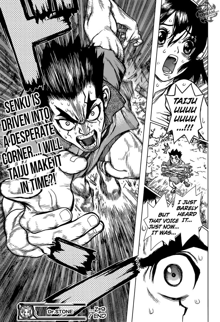 Dr. Stone Manga Chapter 9 page 19 - Senku Vs. Tsukasa