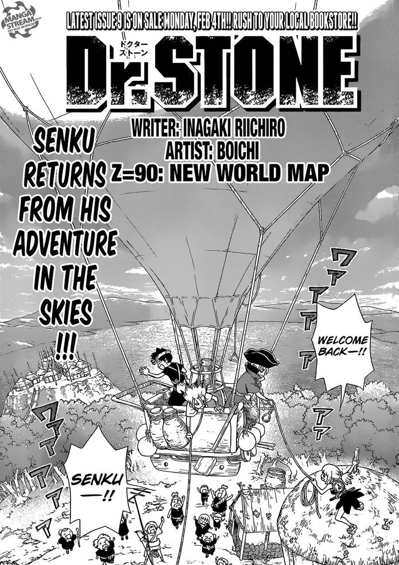 Dr. Stone Manga Chapter 90 page 1 - New World Map