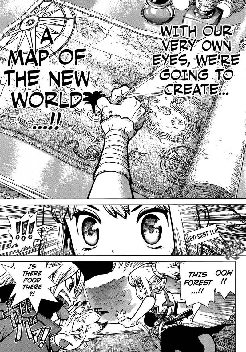 Dr. Stone Manga Chapter 90 page 6 - New World Map