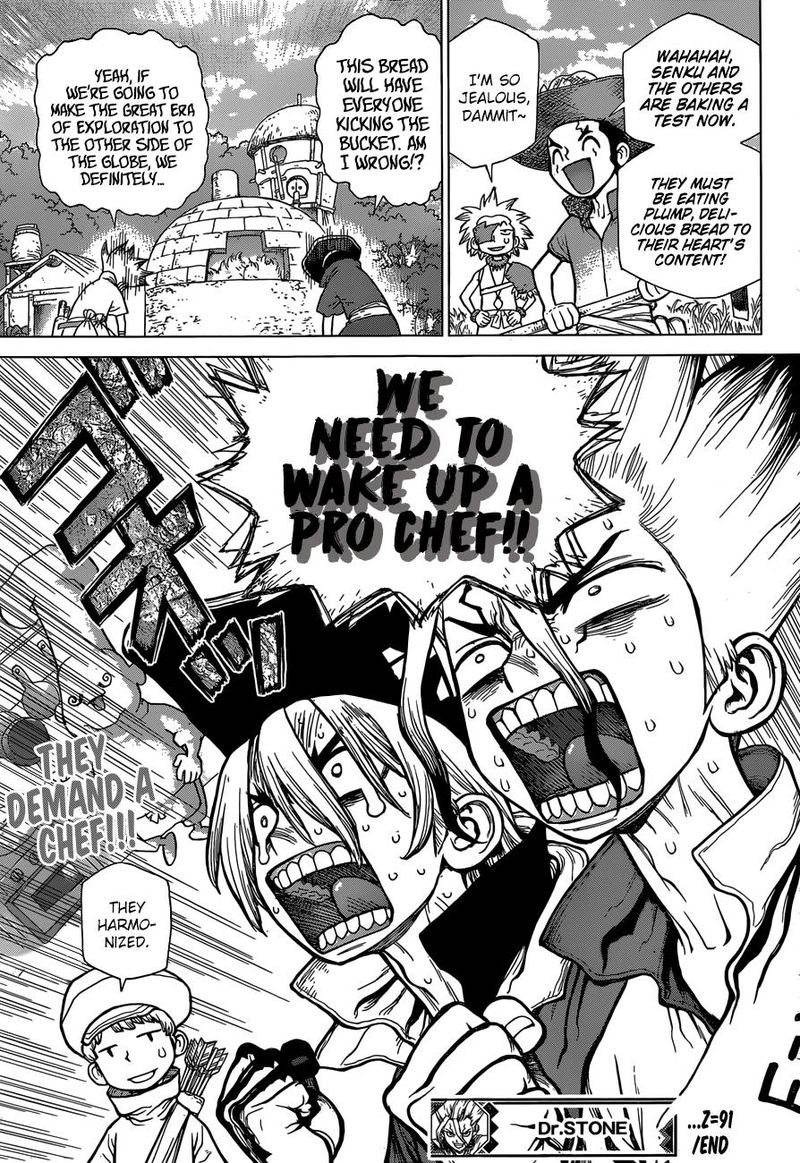 Dr. Stone Manga Chapter 91 page 16 - Need Bread? Start with Wheat