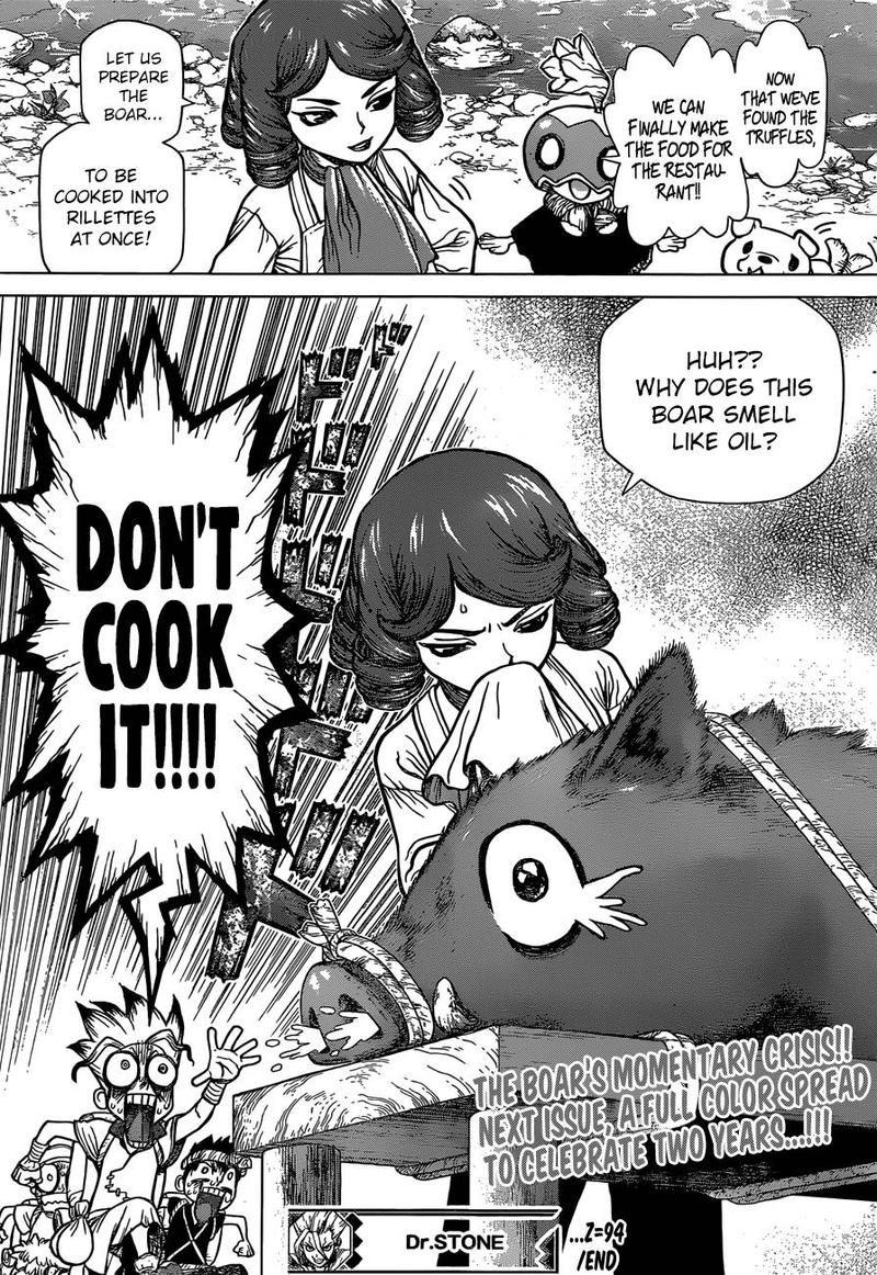 Dr. Stone Manga Chapter 94 page 17 - The Scent of Black Gold